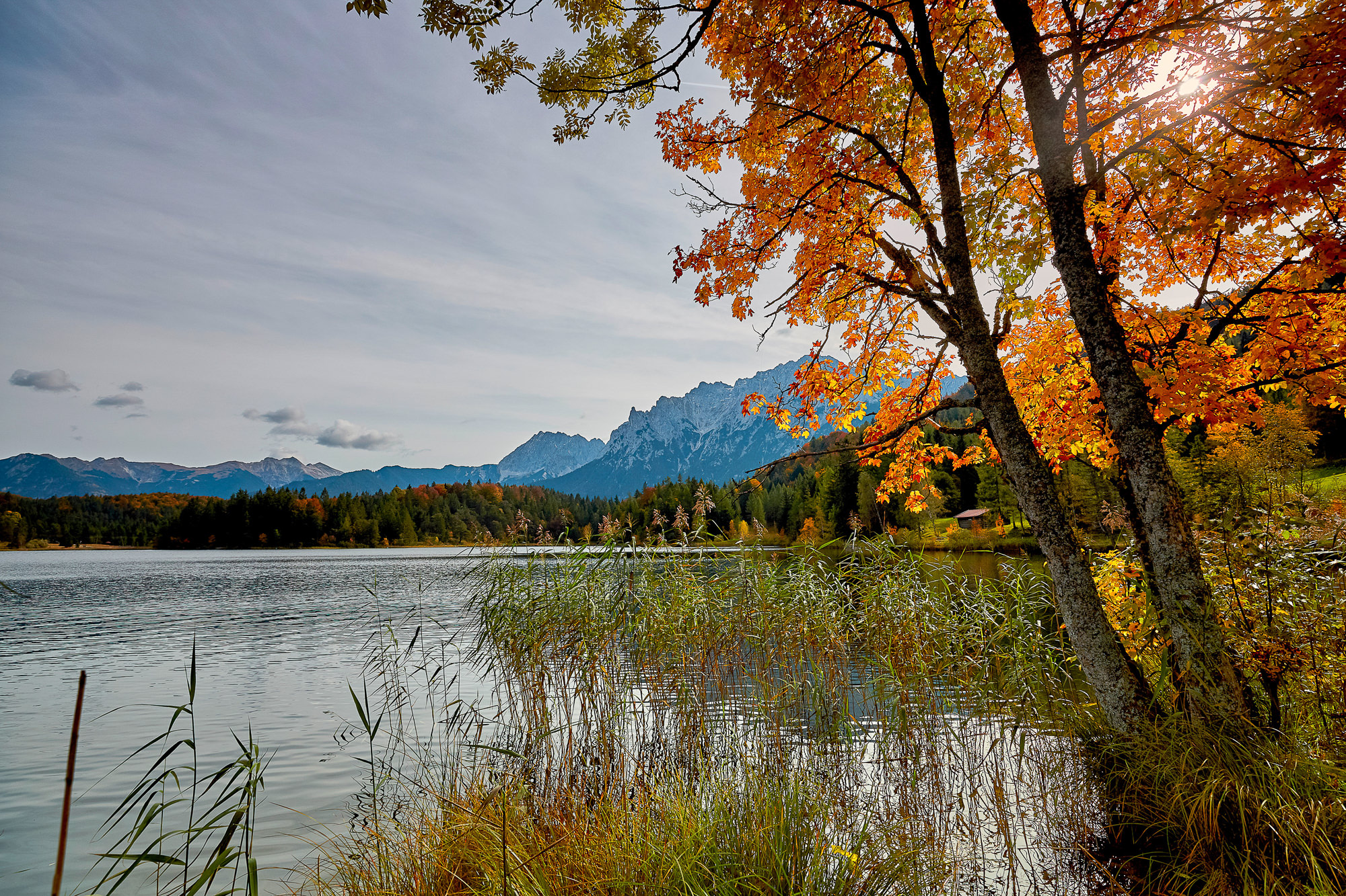 lake Lautersee near Mittenwald, Upper Bavaria