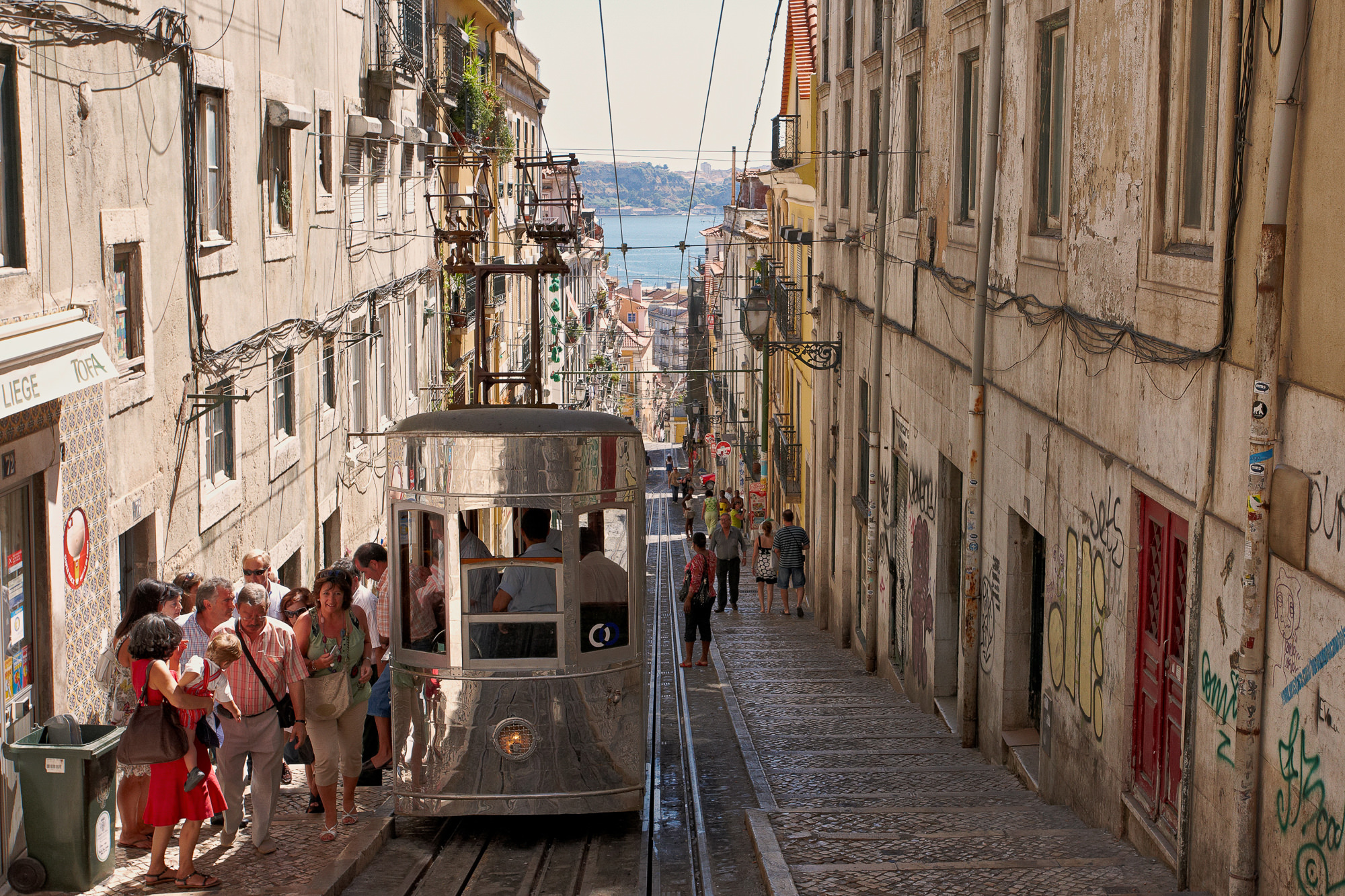 street scene in Lisbon, Portugal